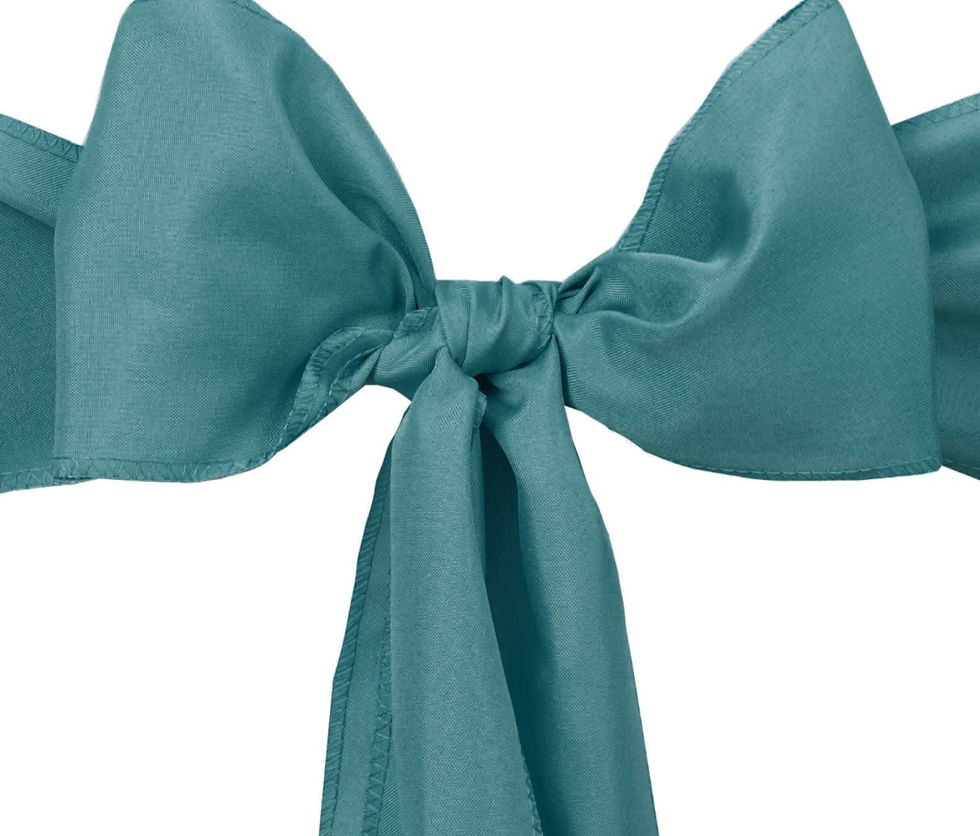 Miniature : Boucle de chaise en polyester turquoise