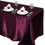Miniature : Nappe rectangulaire en satin bourgogne