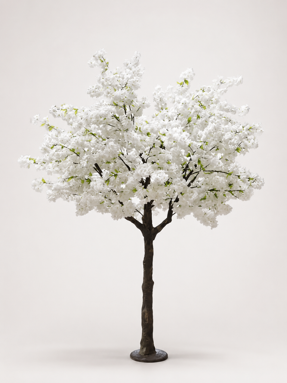 Arbre de cerisier blanc artificiel de 7 pieds en location pour mariage, réception et décoration d'événement.