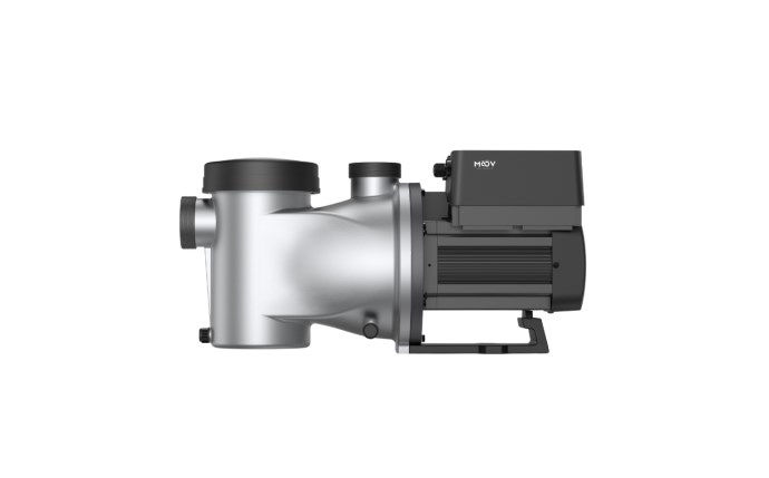 Miniature : Pompe piscine Moov AI Inverter 1.65 HP avec moteur à vitesse variable et interface numérique.