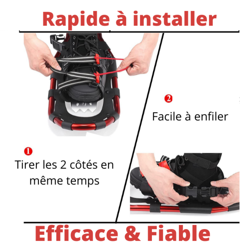 Thumbnail: 25 POUCES RAQUETTES À NEIGE FEMME ET HOMME