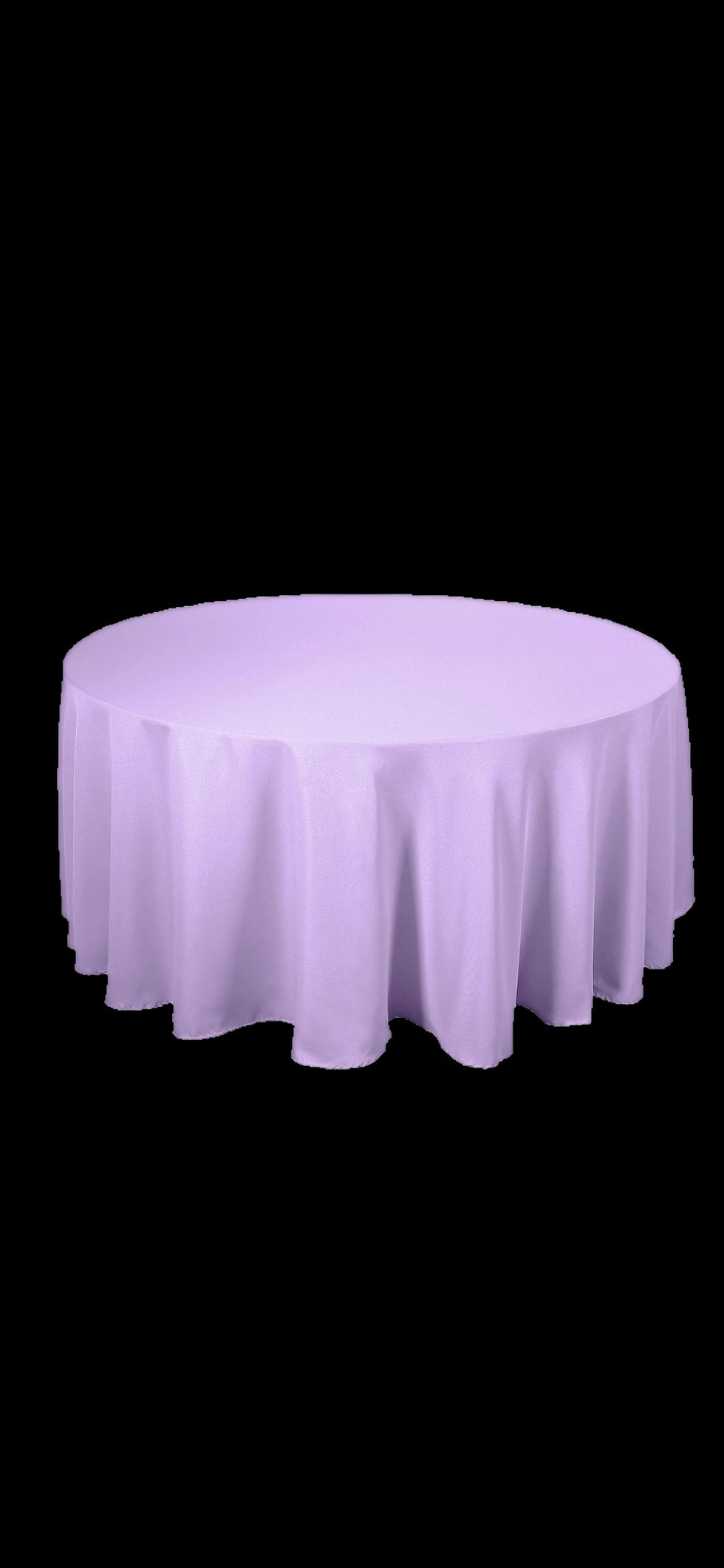 Miniature : Nappe ronde en polyester lavande