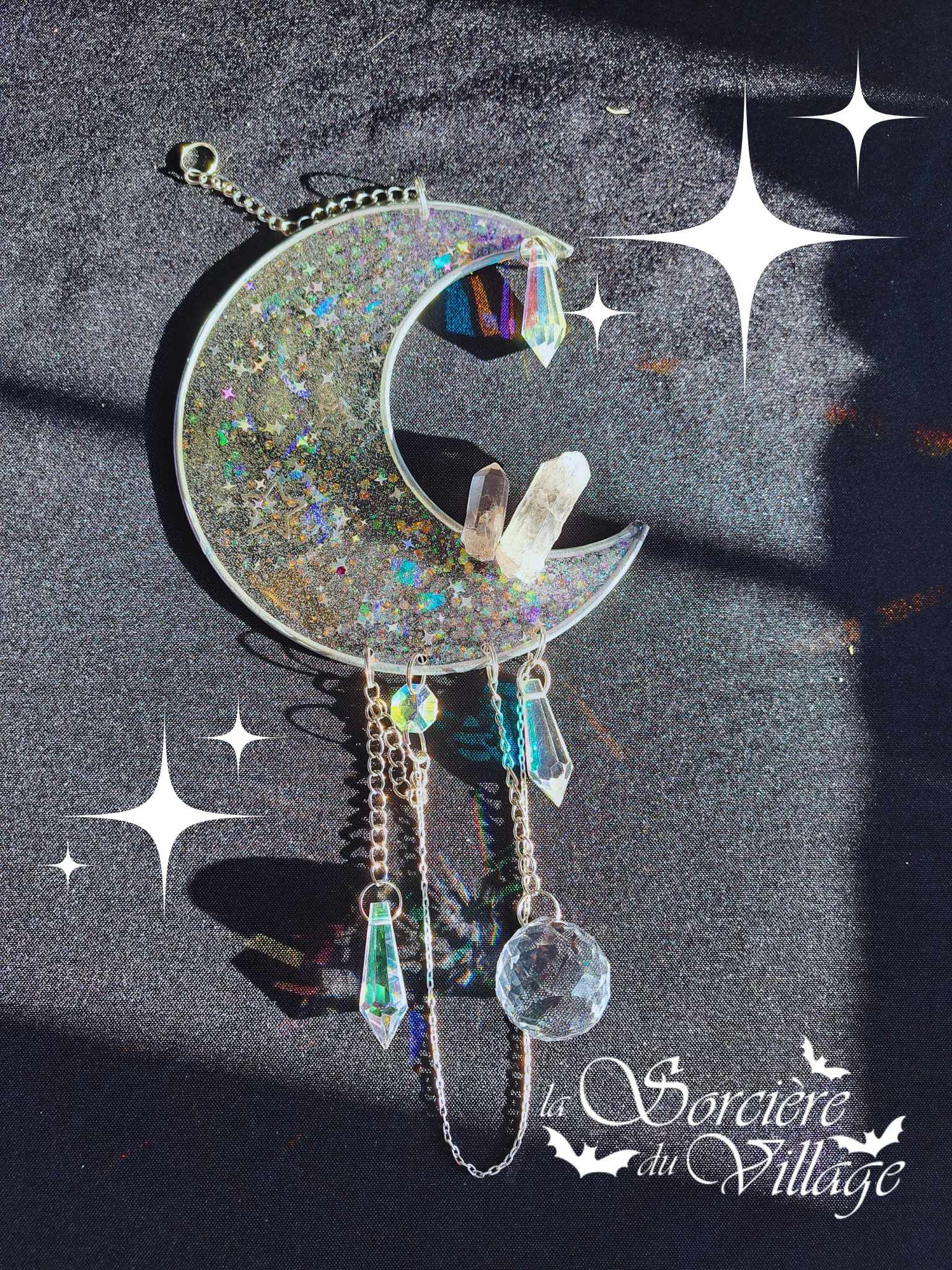 Capteur de lumière Lune et ses cristaux