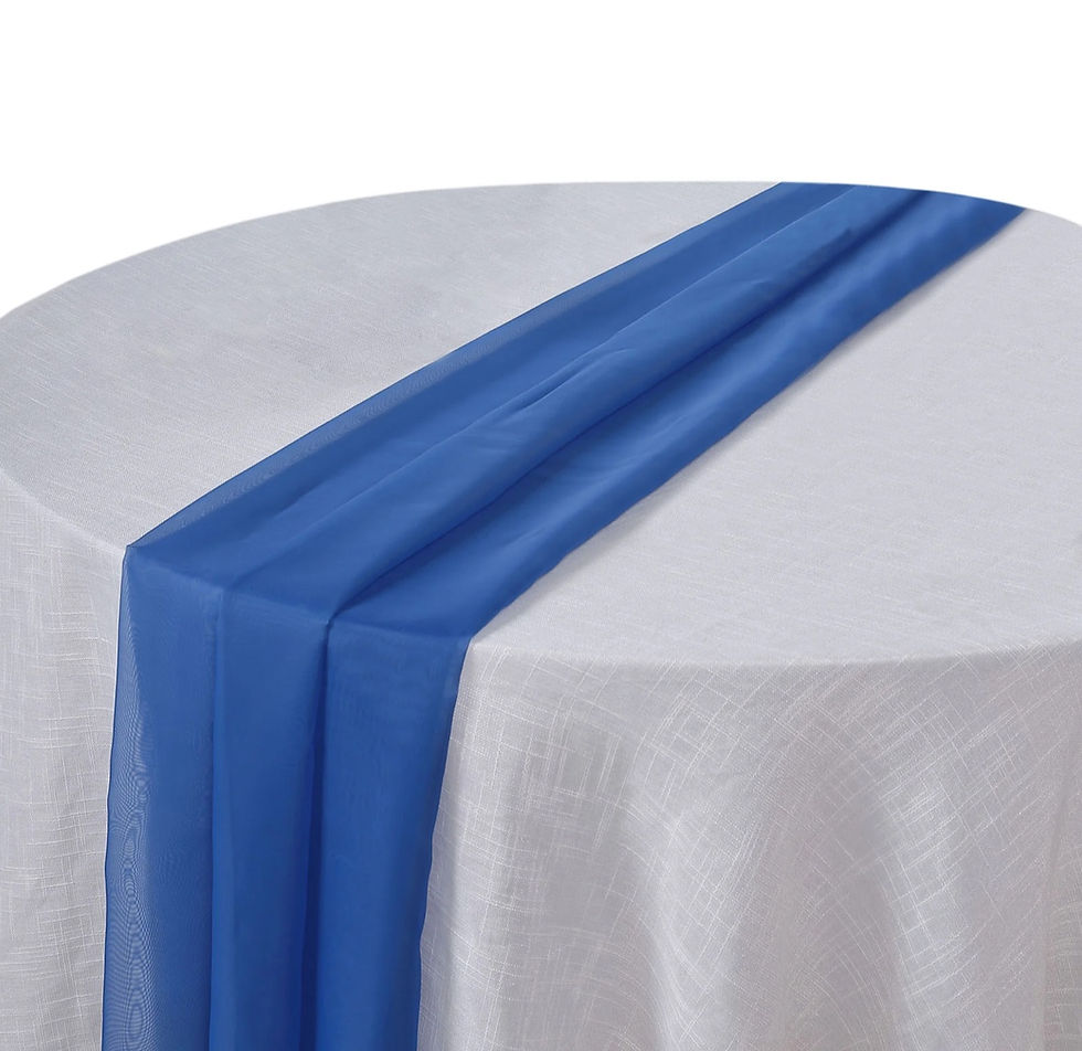 Miniature : Chemin de table en chiffon royal