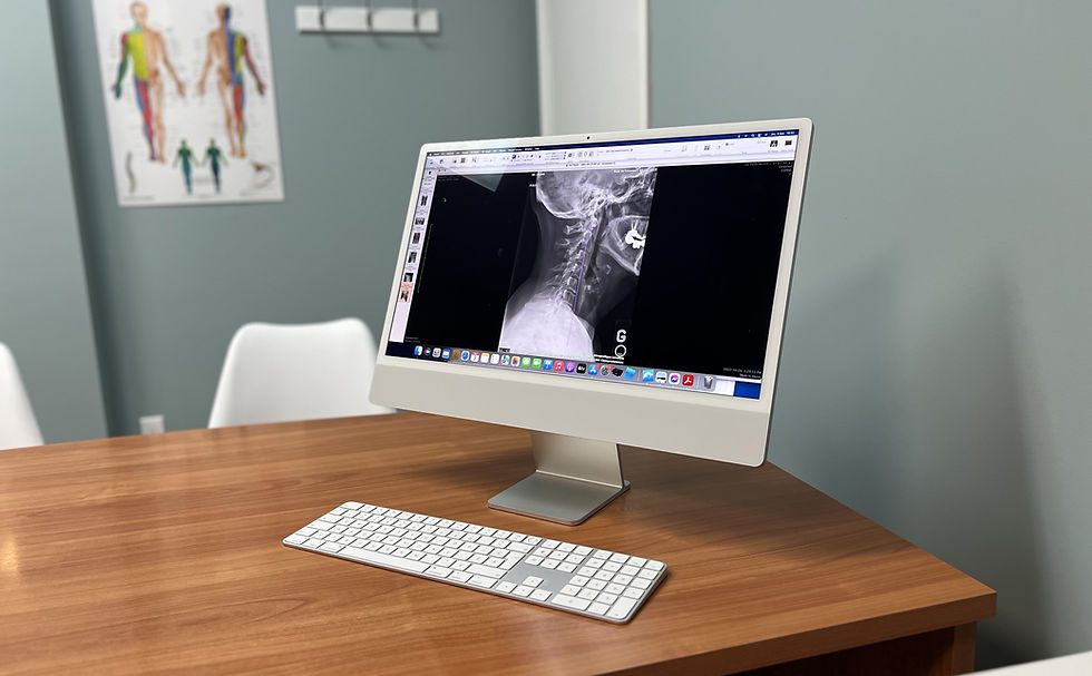 CLINIQUE CHIROPRATIQUE LAVALTRIE ordinateur radiographie