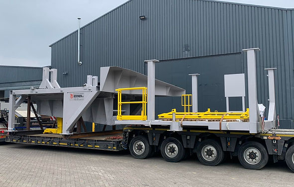 vervoer en montage machines