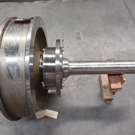Composite driven wheel