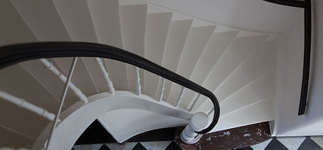 Schilderwerken trap