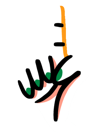 1 2 3 4 5 Hand Sticker by Yeremia Adicip