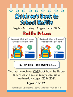 Children's Back to School Raffle