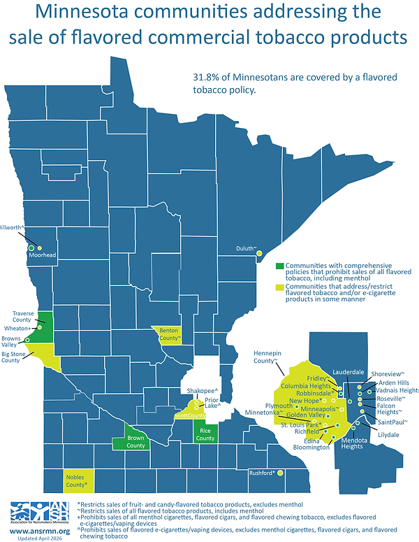 MN Flavored tobacco restrictions map 4.30.2026.png