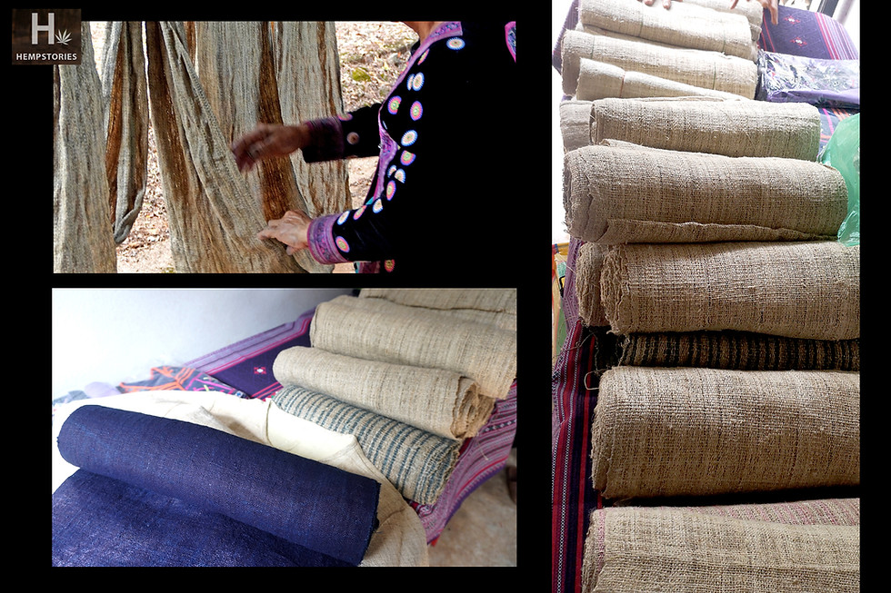 Thumbnail: Hand woven Hemp Fabric