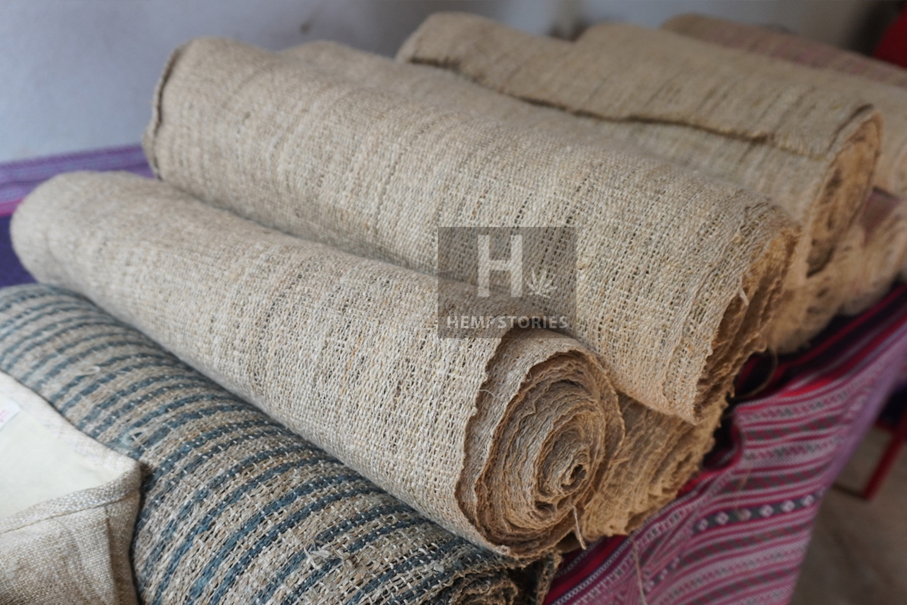 Hand woven Hemp Fabric