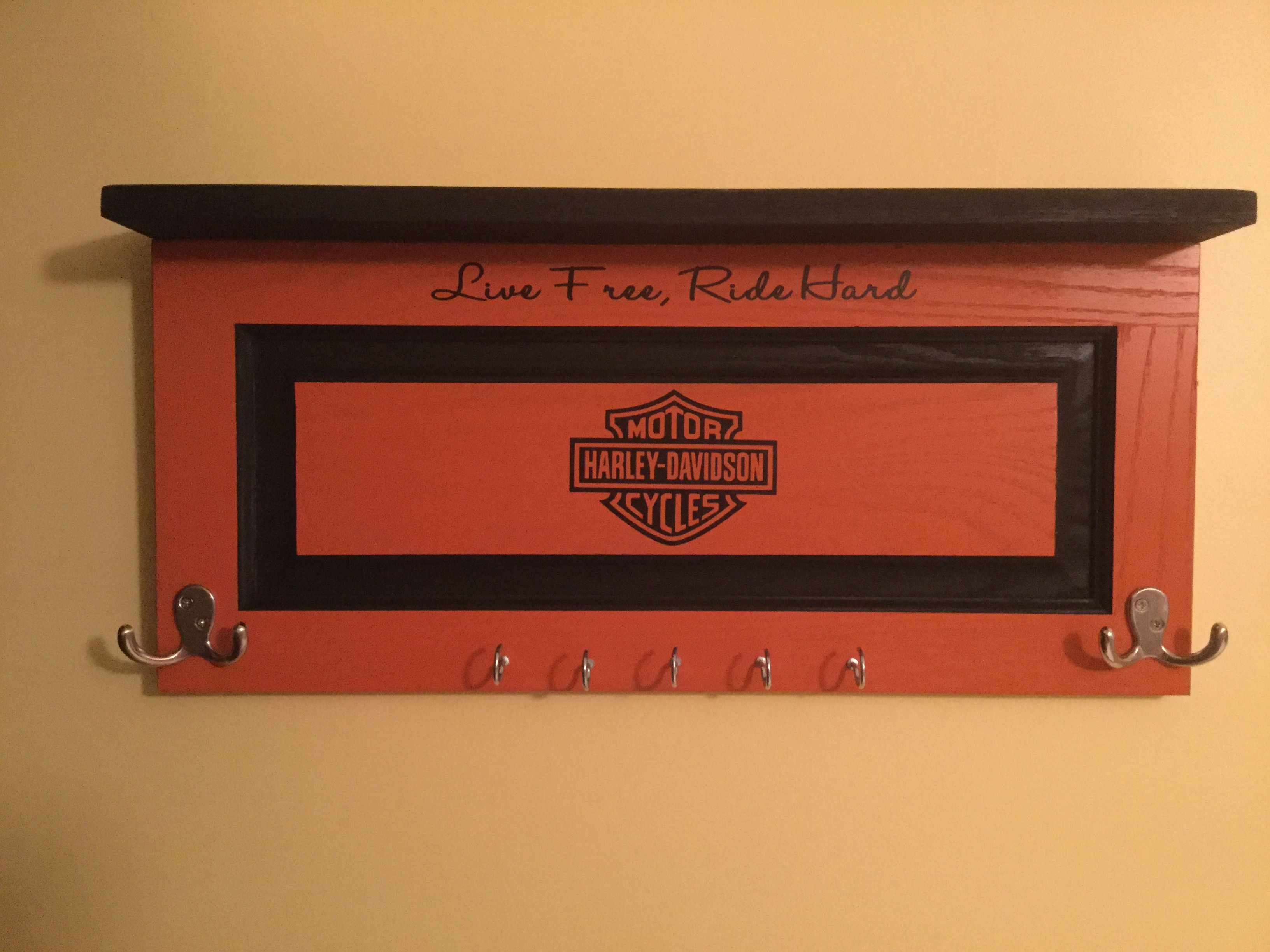 Harley Shop Sign Coatrack