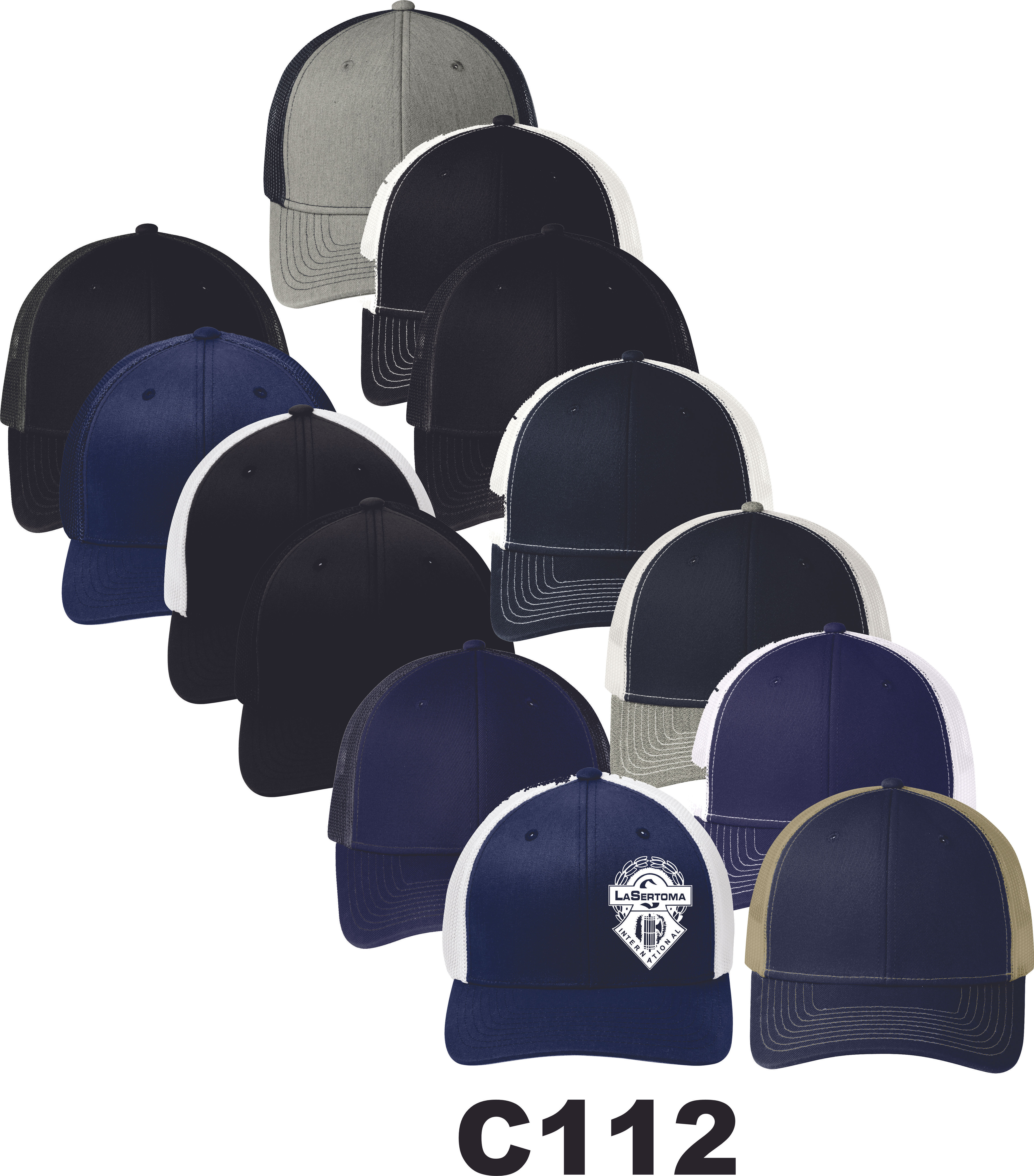 C112  LaSertoma Port Authority® Snapback Trucker Cap