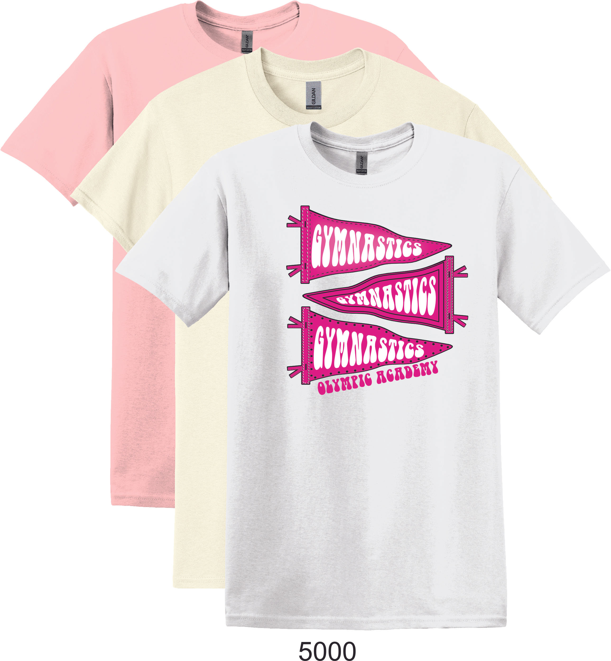 5000 - Olympic Academy Pennant T-shirt