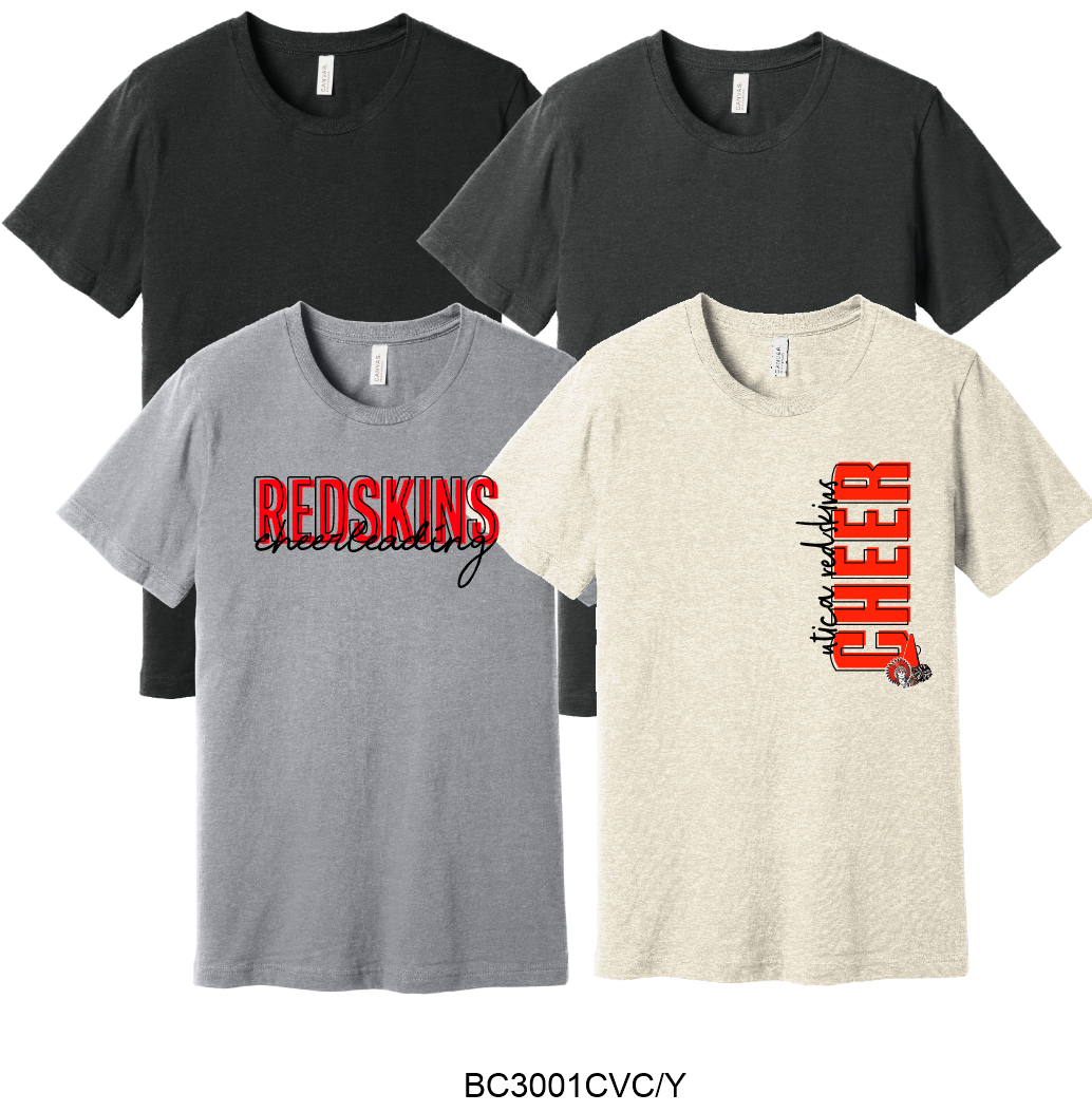 U CHEER BC3001CVC BELLA+CANVAS® Unisex Heather CVC Short Sleeve Tee