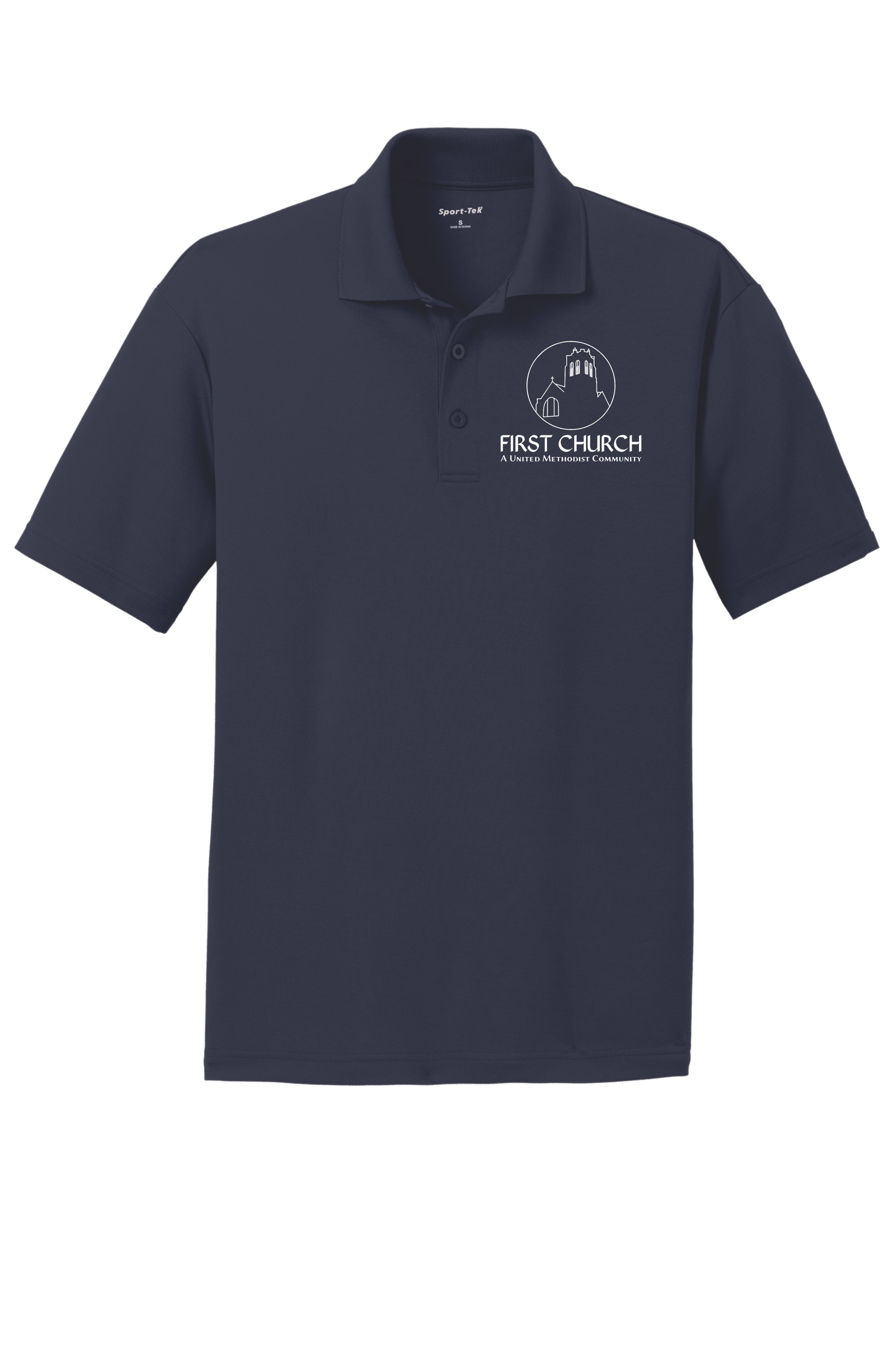 FIRST CHURCH ST640 Sport-Tek® PosiCharge® RacerMesh® Polo