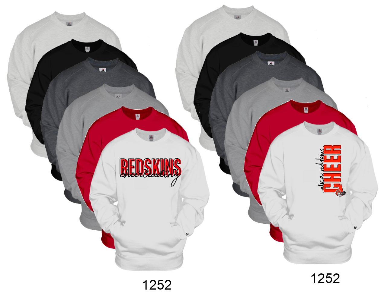 U CHEER Badger Unisex Pocket Crewneck Sweatshirt - 1252