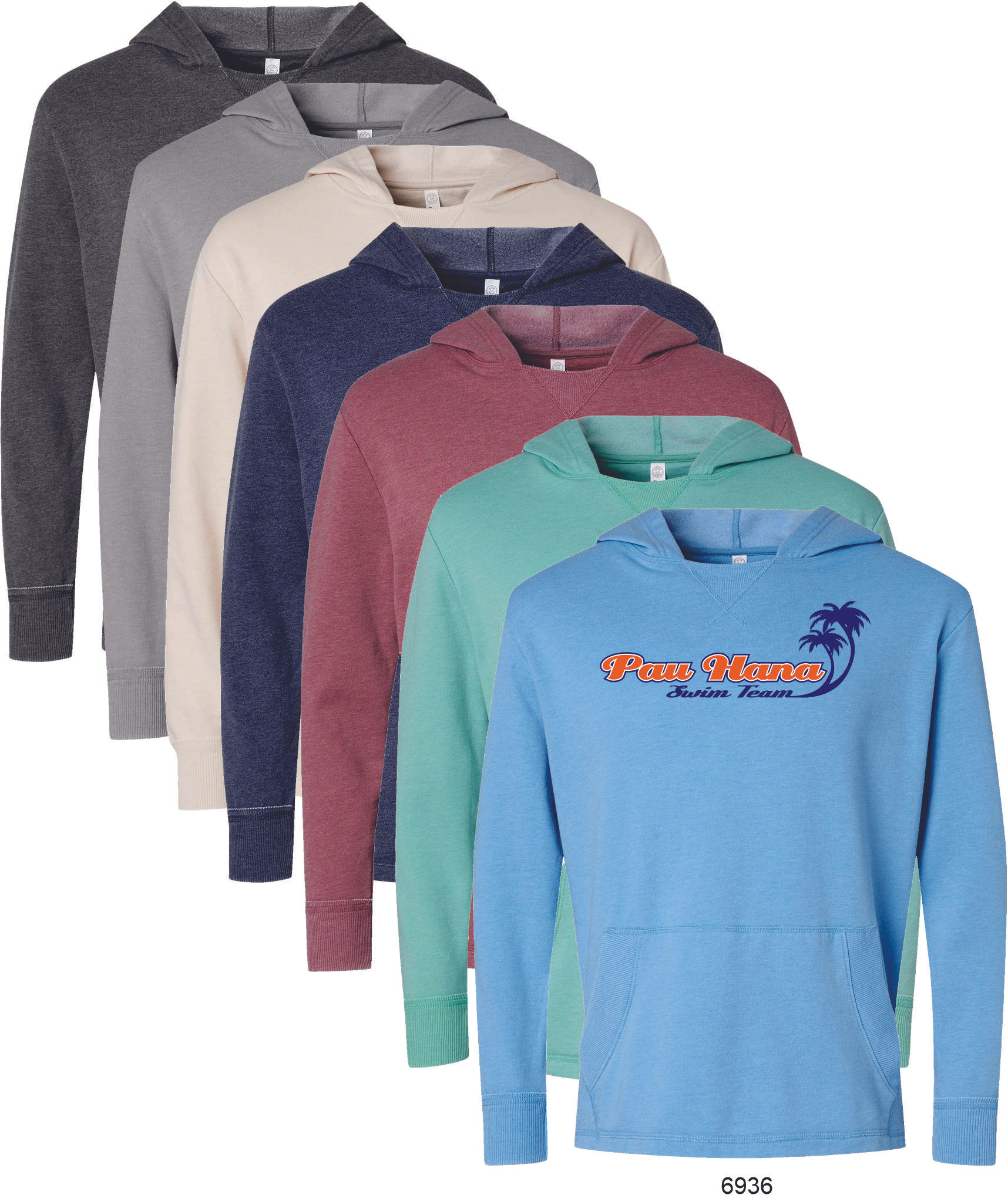 6936 Pau Hana LAT - Vintage Wash Fleece Hoodie