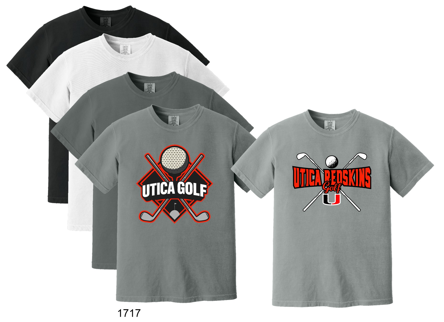 U GOLF 1717 Comfort Colors® Heavyweight Ring Spun Tee