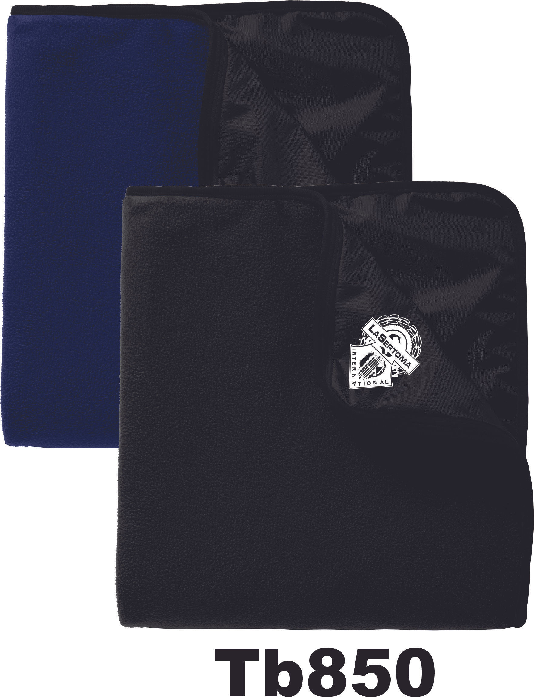 TB850 LaSertoma Port Authority® Fleece & Poly Travel Blanket
