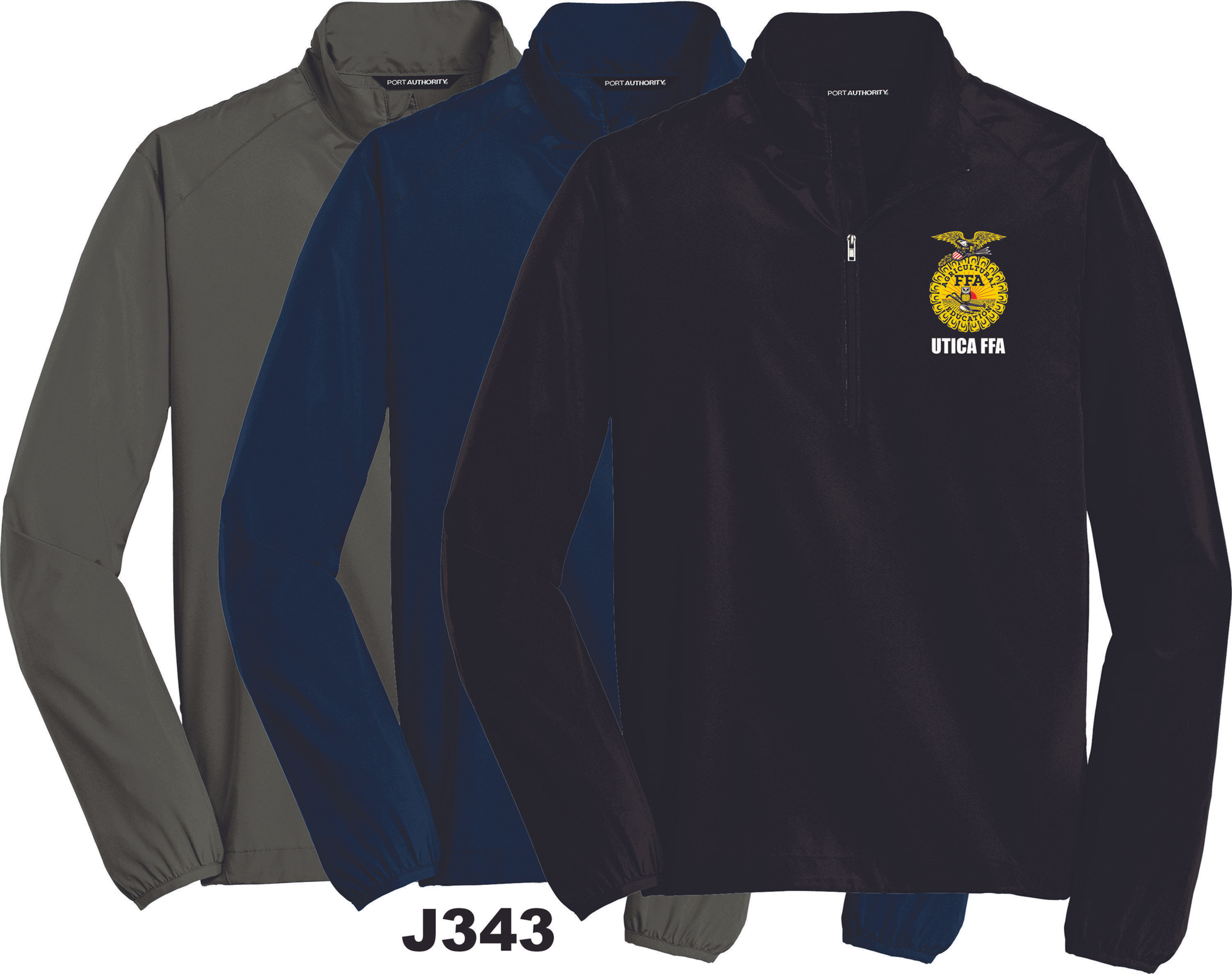 J343 Utica FFA Port Authority® Zephyr 1/2-Zip Pullover