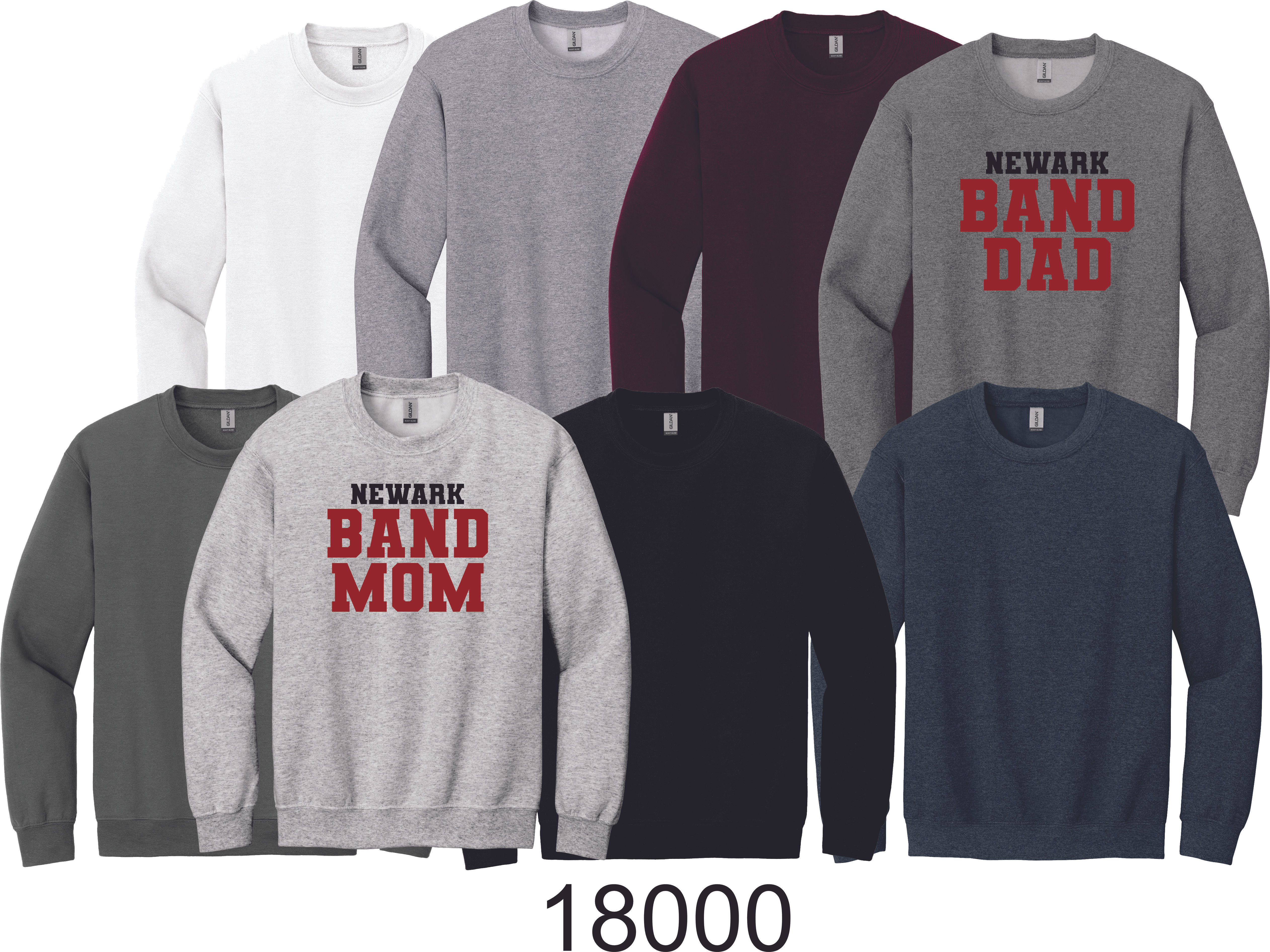 18000 - Newark Band - Mom, Dad, Etc. Crewneck