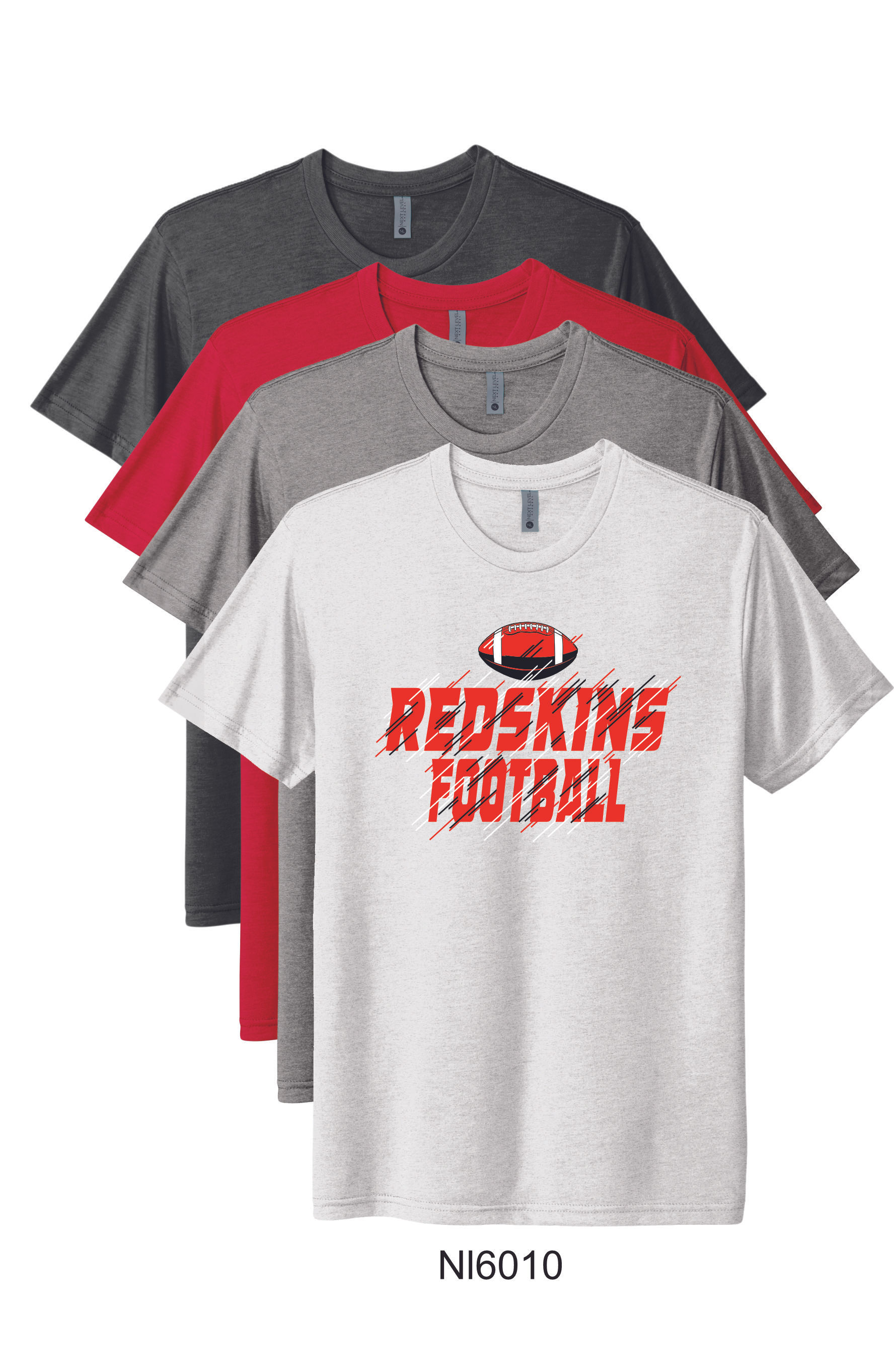 U Football NL6010 Next Level Apparel® Adult Tri-Blend Tee LOGO1