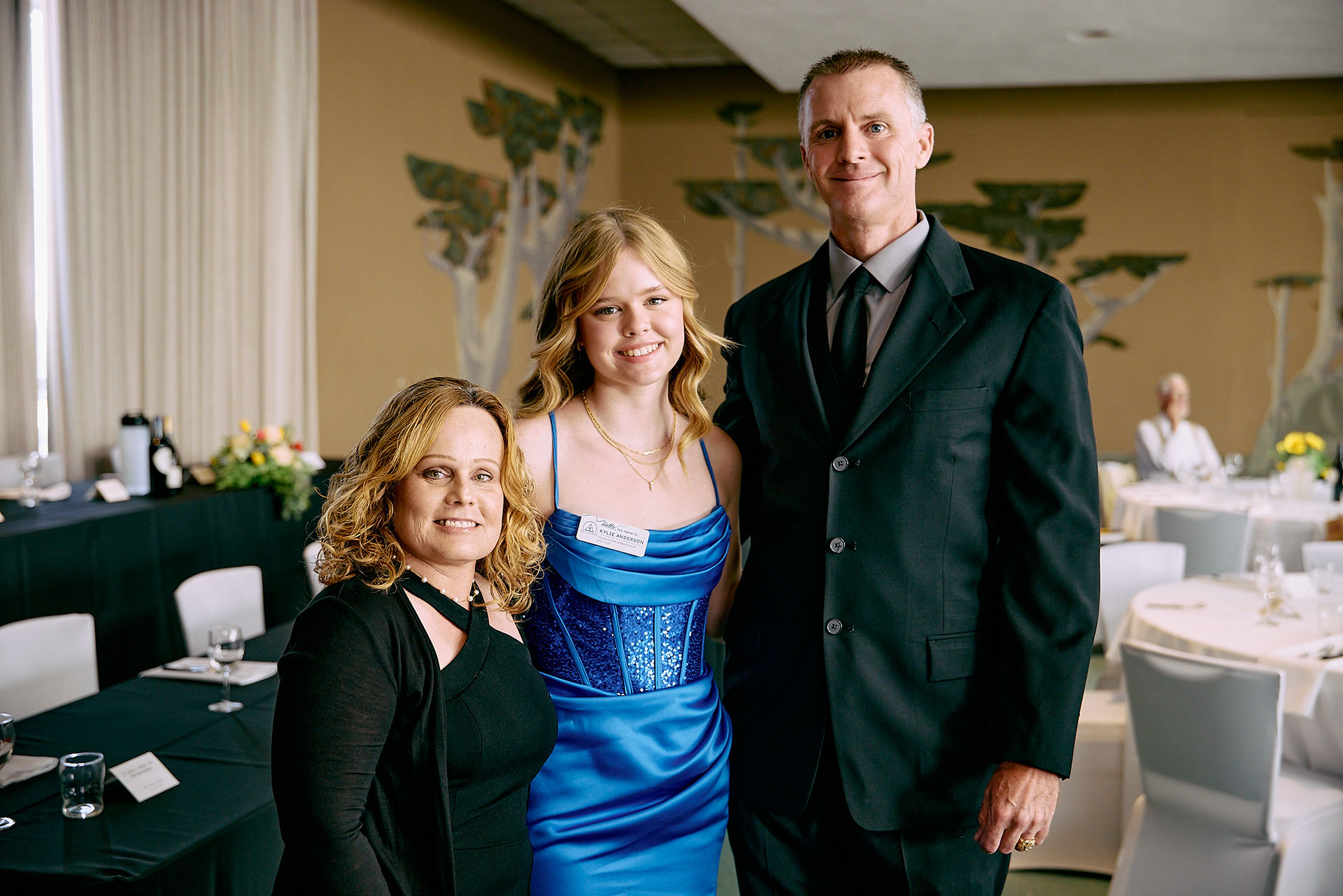 Kylie Anderson and her parents 