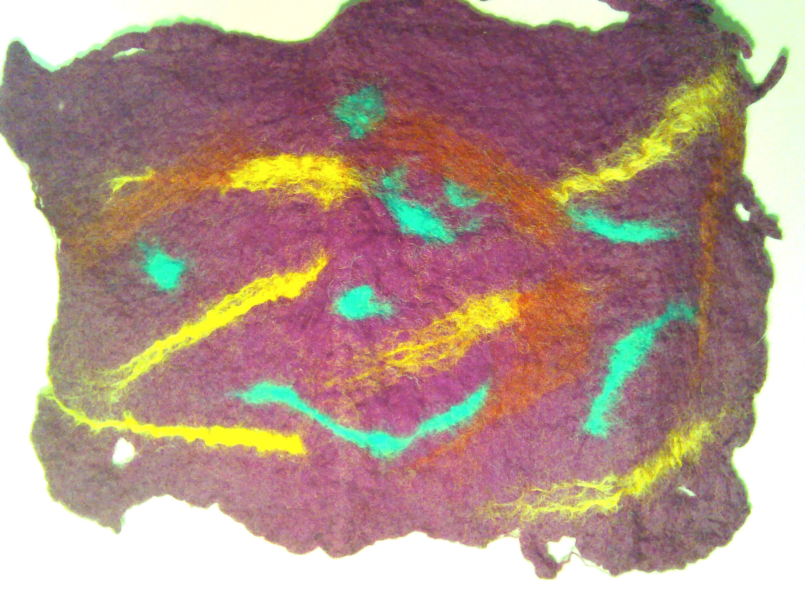 Maroon gold turquoise