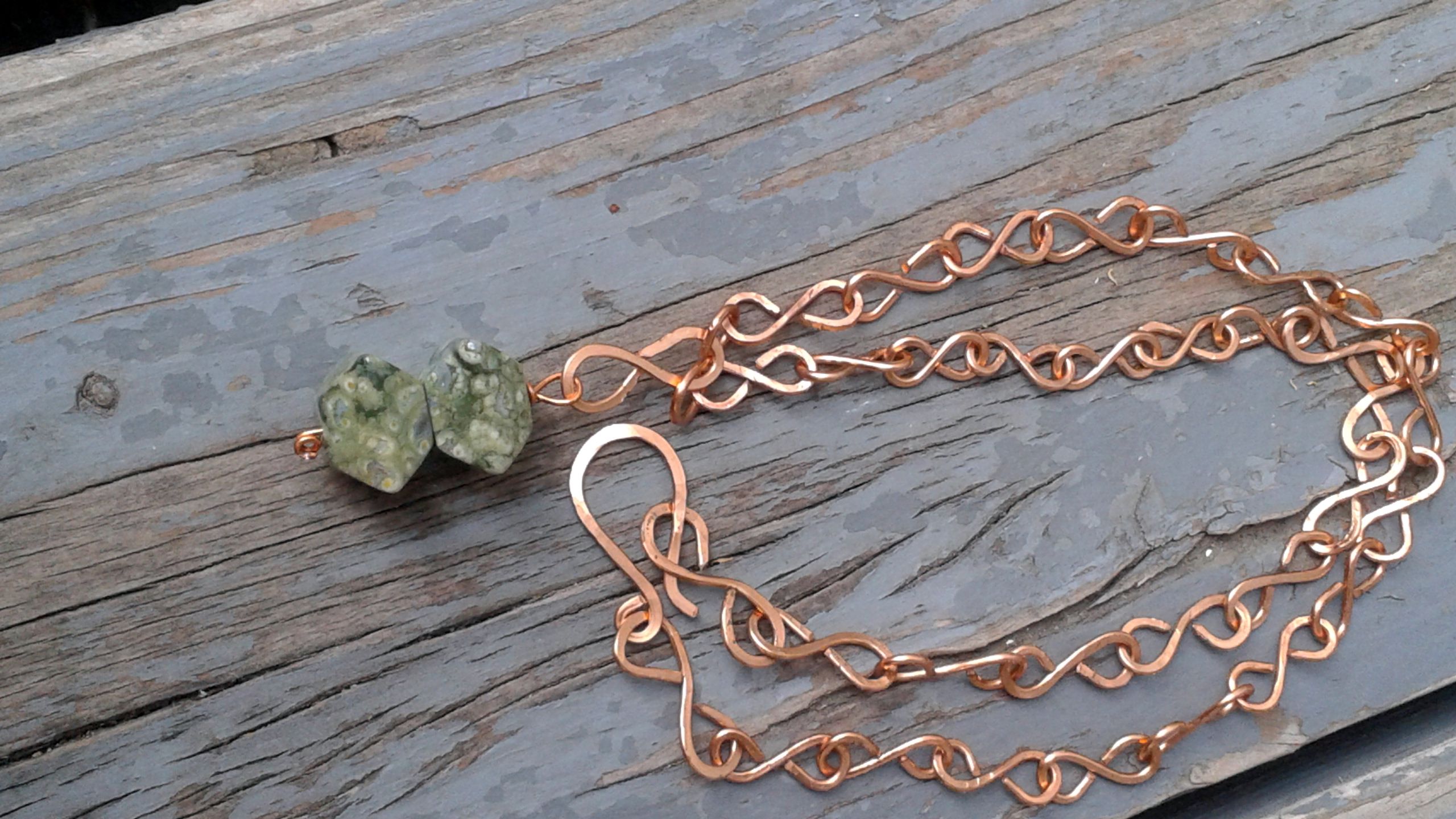 Ryolite and Copper Necklace