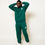 Thumbnail: Dark Green Crew Neck SweatShirt and Jogger Pant Set