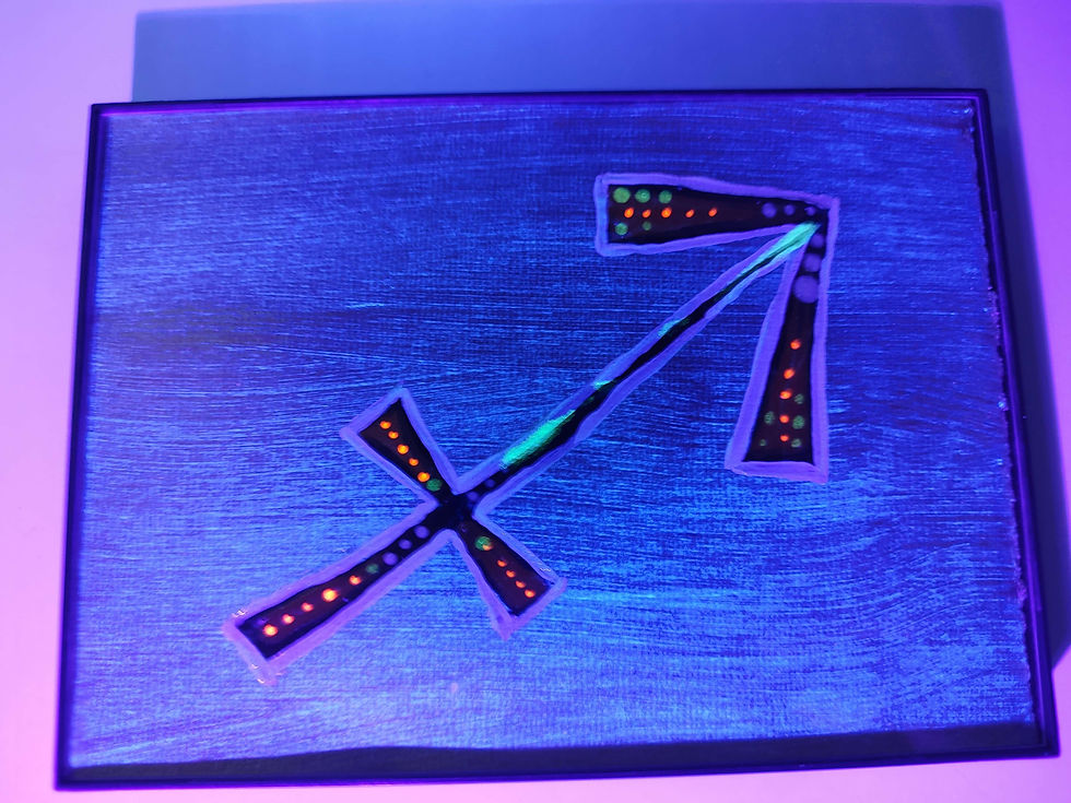 Thumbnail: Sagittarius Astro Sign Painting