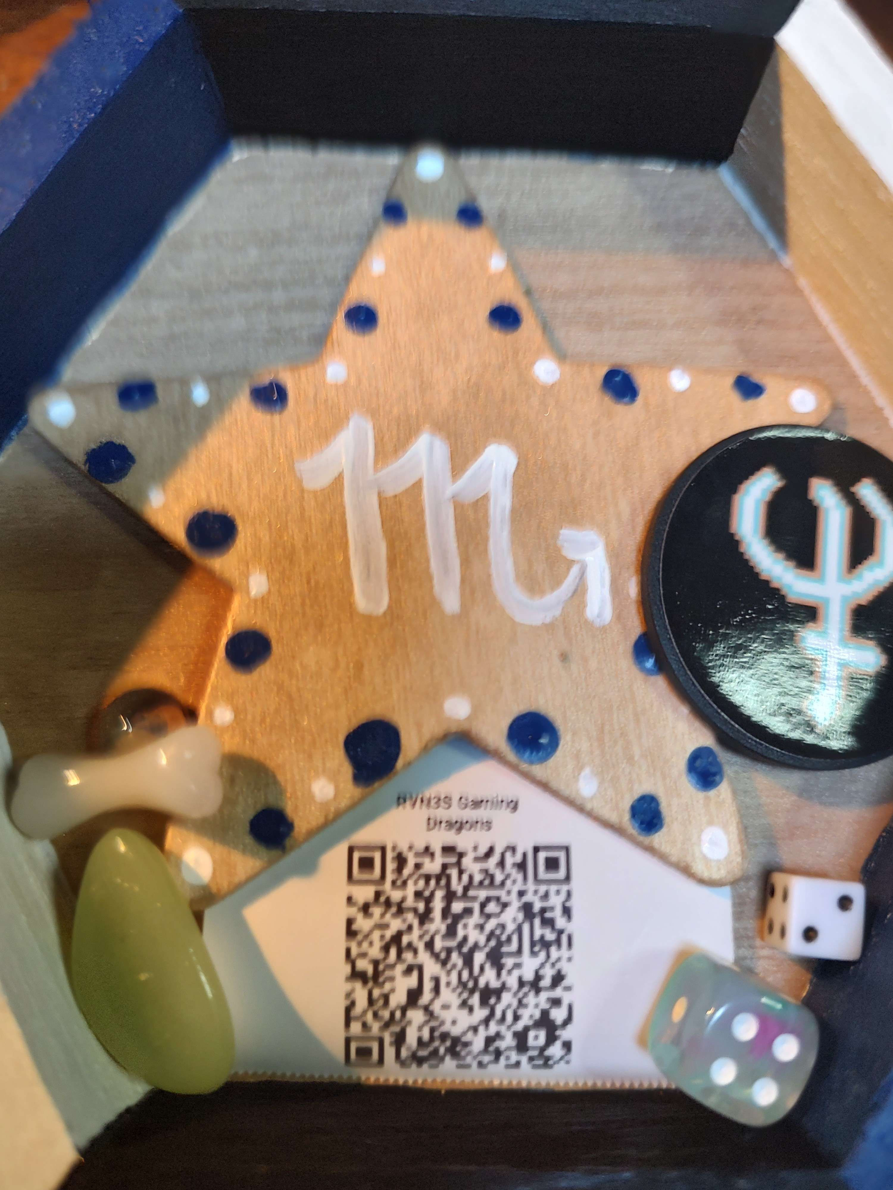 RVN3S Gaming Scorpio Hexagonal Shadowbox Crafting Tray