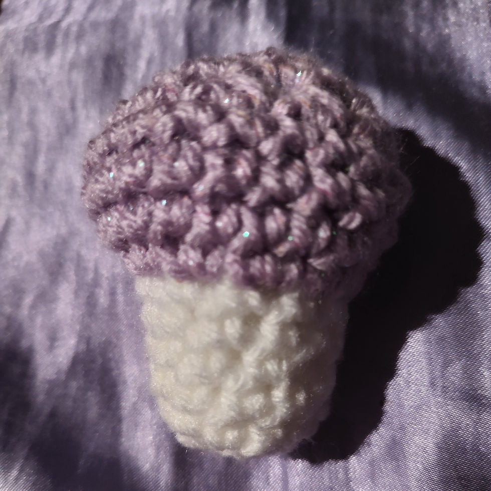 Thumbnail: Handmade Small Crochet Mushroom Plushie 
