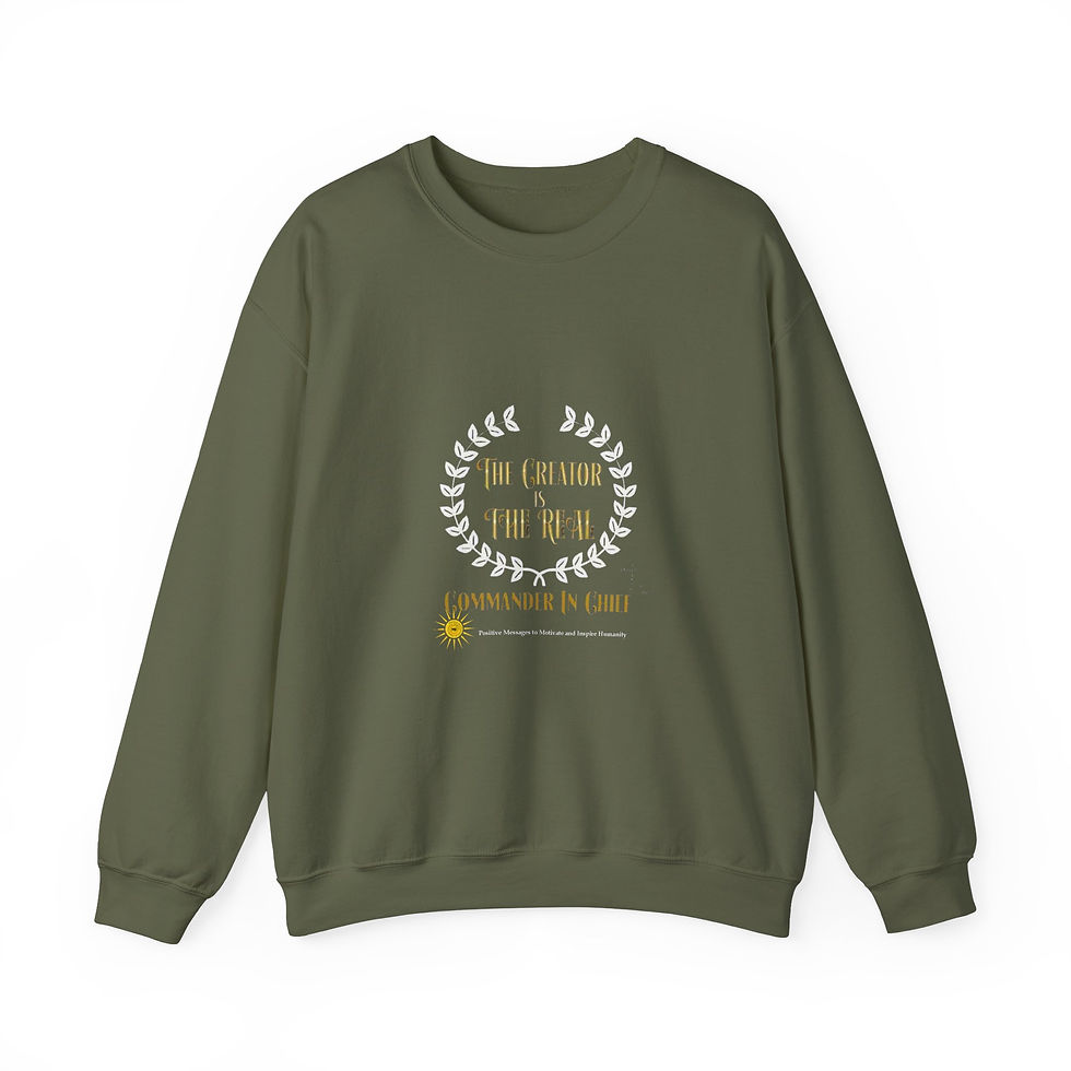Thumbnail: The Creator is the Real Commander in Chief Crew Sweatshirt for Men