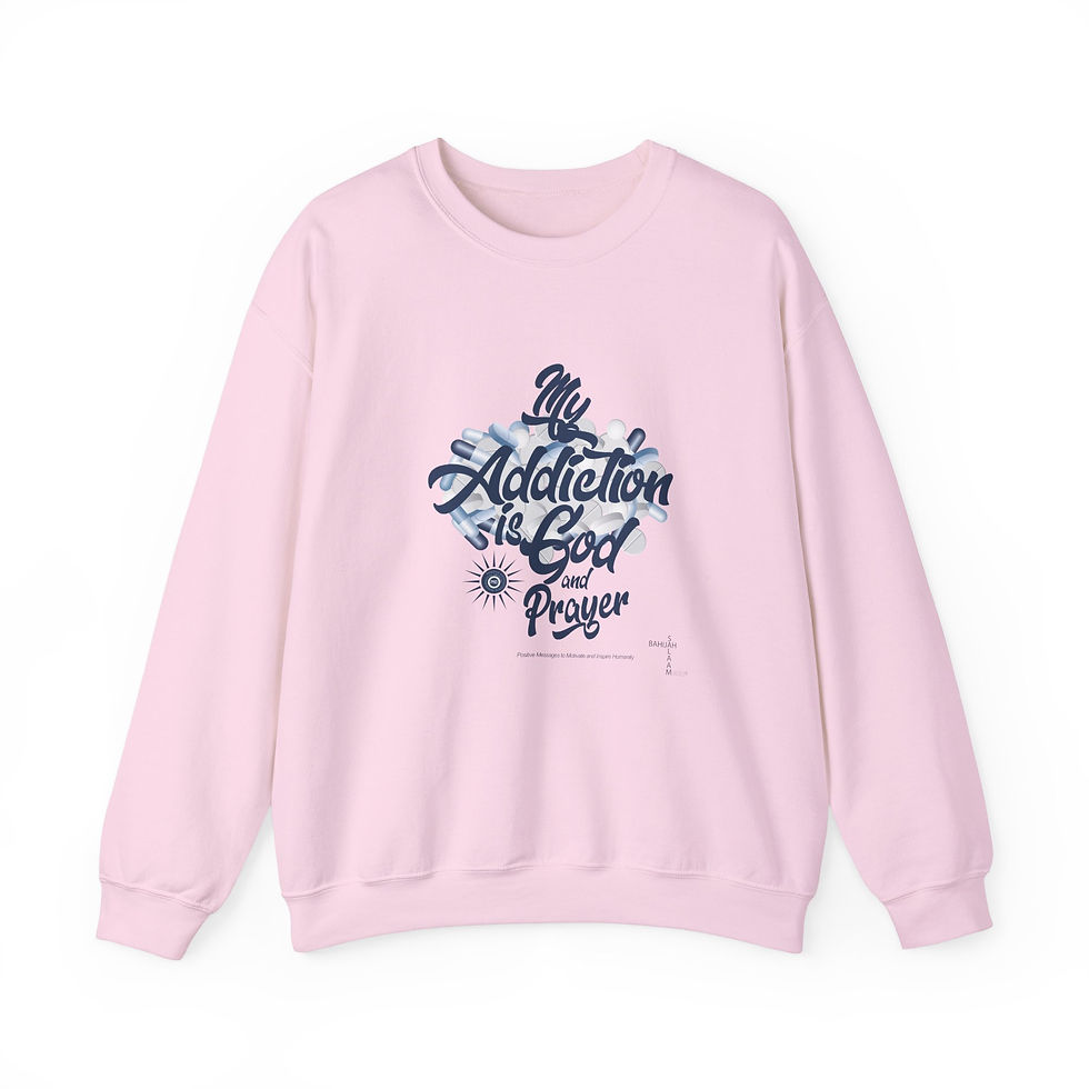 Thumbnail: My Addiction is God and Prayer Heavy Blend™ Crewneck Sweatshirt for Women