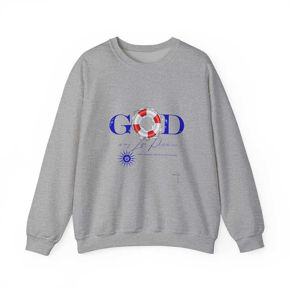 Thumbnail: God Is My Life Preserver Women's Crewneck Sweatshirt