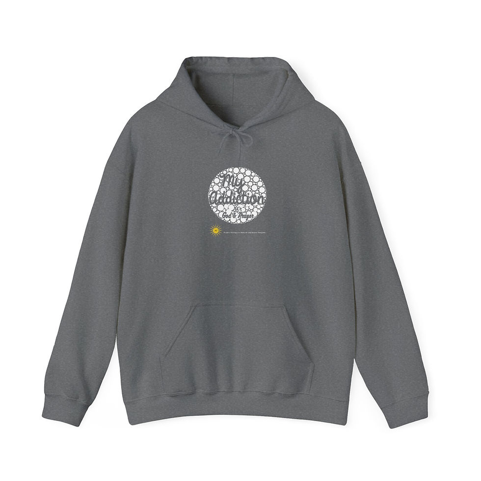 Thumbnail: My Addiction is God and Prayer Heavy Blend™ Hooded Sweatshirt for Women