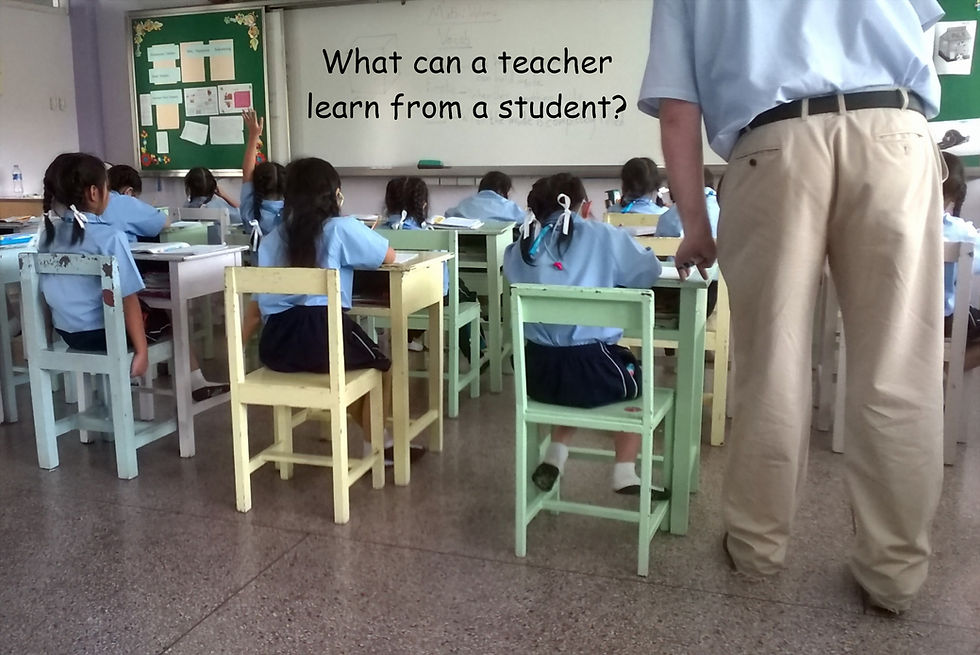 What Can a Teacher Learn from a Student?