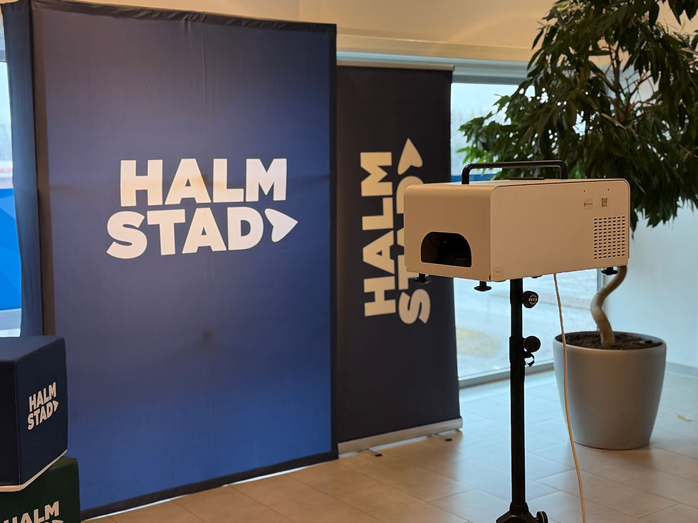 Fotobås i Halmstad på event med Destination Halmstad i Halmstad Arena