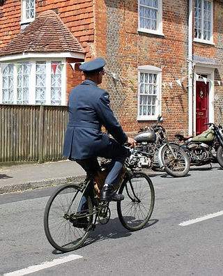 Reenactors in soldiers uniform