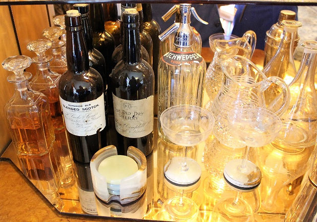 The stylish drinks cabinet