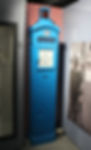 An old Police box inside the City of London museum