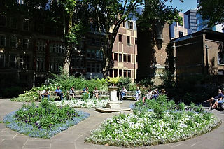Formal planting in Postmans park