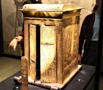 A small golden shrine