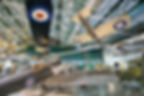 Plaes inside the RAF museum at Edgeware