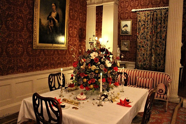 Festive room inside the manor house