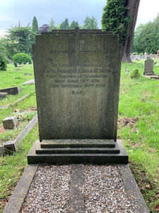 Cecil Chubbs grave in close up